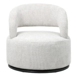 Draaifauteuil - Stof Beige - Hoogte Rugleuning 77cm - Eliza -Leen Bakker Fauteuils b6f0881d77184bda8e9f5c0c082a85d7