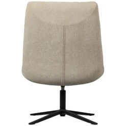 WOOOD Job Draaifauteuil - Bouclé - Zand - 101x70x85 -Leen Bakker Fauteuils be3043f875e94214b497f0f5e8ee217e
