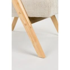 Housecraft Living Panadero Fauteuil Met Armleuning Hout Naturel/ Beige -Leen Bakker Fauteuils bf6f96e8b1134d70bada0490bc999953