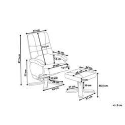 Beliani Massagestoel RELAXPRO - Beige Kunstleer 7 Beliani Massagestoel RELAXPRO - Beige Kunstleer -Leen Bakker Fauteuils bf881d01e5614c328da1230227dcb81e