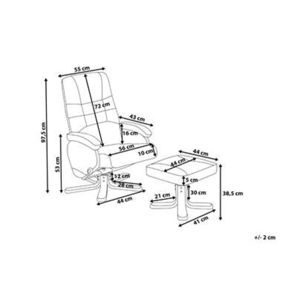 Beliani Massagestoel RELAXPRO - Beige Kunstleer 4 Beliani Massagestoel RELAXPRO - Beige Kunstleer - Afbeelding 4