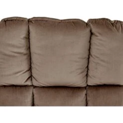 Pilou - Fauteuil Met Hocker In Fluweel In Taupe -Leen Bakker Fauteuils bfeecd6a6b9f4d27988ff7c825d53814