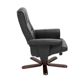 Tectake TV-fauteuil Met Krukje Model I, Zwart/bruin -Leen Bakker Fauteuils c06bbdf7af0a4e65b79de589ce83ba39