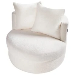 DALBY - Fauteuil - Wit - Bouclé -Leen Bakker Fauteuils c141557d2d22469c8cc9ecf73c7a93d0