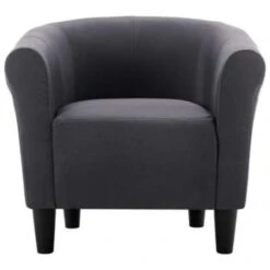 VidaXL Fauteuil Stof Zwart 6 VidaXL Fauteuil Stof Zwart -Leen Bakker Fauteuils c1a0bd90a885431580c6535dcabfd85a