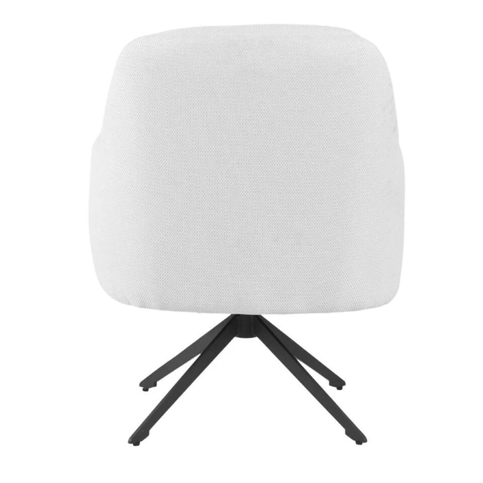 Fauteuil Draaibaar - Stof Beige - 75x70x85cm - Matthias 5 Fauteuil Draaibaar - Stof Beige - 75x70x85cm - Matthias - Afbeelding 5