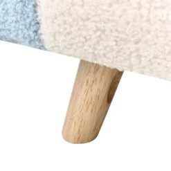 OMBO - Kinderfauteuil - Lichtblauw - Bouclé -Leen Bakker Fauteuils c4b3eee607de4304ad89f0101c272ad8