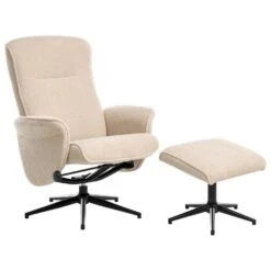 JAPET - Relaxfauteuil Met Voetenbank - Beige - Bouclé 14 JAPET - Relaxfauteuil Met Voetenbank - Beige - Bouclé -Leen Bakker Fauteuils c534127d535048f1a0706b497e6afd58