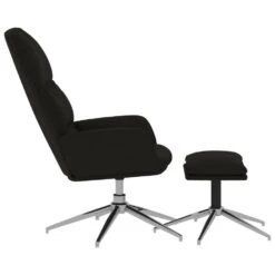 VidaXL Relaxstoel Met Voetenbank Kunstsuède Zwart -Leen Bakker Fauteuils c53d533b918741b6b064c5ce9a95f0bd