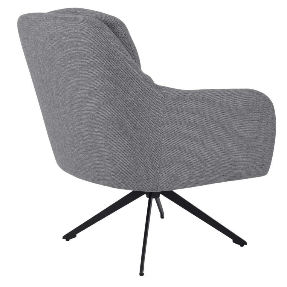 Fauteuil Draaibaar - Stof Taupe - 75x70x85cm - Matthias 5 Fauteuil Draaibaar - Stof Taupe - 75x70x85cm - Matthias - Afbeelding 5