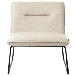 COTULLA - Fauteuil - Lichtbeige - Kunstleer -Leen Bakker Fauteuils c7685a6de4374000b5c475f9a8b5e16a