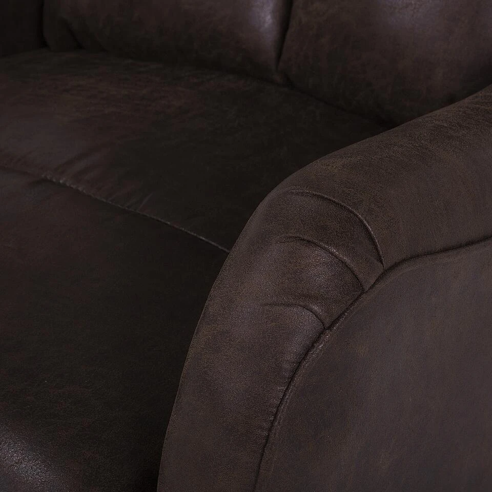 ROYSTON - TV-fauteuil - Bruin - Kunstleer 11 ROYSTON - TV-fauteuil - Bruin - Kunstleer - Afbeelding 11