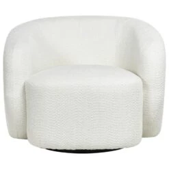 TORE - Draaifauteuil - Lichtbeige - Polyester -Leen Bakker Fauteuils c80b0660550e4f528ba165889505d2a4