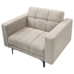 ALNES - Fauteuil - Beige - Polyester -Leen Bakker Fauteuils c819f8fab58244b486a7e96781b712b3