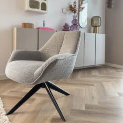 DS4U - Miron Draaifauteuil - Grijs 9 DS4U - Miron Draaifauteuil - Grijs -Leen Bakker Fauteuils c936eaec39c542ffb87b68002467b323