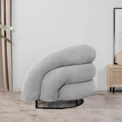 Merkloos HOME DELUXE Fauteuil MACA Fluweel Stof Beige - 95 X 73 X 88 Cm -Leen Bakker Fauteuils c99a0c2ff2ab417eaa4b4fb255c1c249