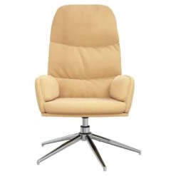 VidaXL Relaxstoel Kunstsuède Crèmewit 6 VidaXL Relaxstoel Kunstsuède Crèmewit -Leen Bakker Fauteuils cb15f7ded0f244de8aa800eec4978124