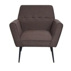 VidaXL Fautauil Staal En Stof Bruin -Leen Bakker Fauteuils ccbe9548a968459ab1b4e5ab86f027bf
