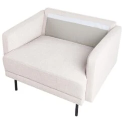 BREDA - Fauteuil - Lichtbeige - Polyester -Leen Bakker Fauteuils ccecae75d92f4e7c933a8e63d8b3bc5e