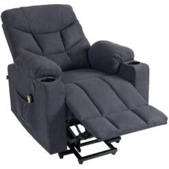CLP Fauteuil Andover Zwart Frame - Stof - Donkergrijs -Leen Bakker Fauteuils ce51214f42324927b96e8424c1a6dade
