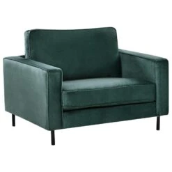 SAVALEN - Fauteuil - Donkergroen - Fluweel -Leen Bakker Fauteuils ceb5a4040cc04478a716b53db78e7dd1