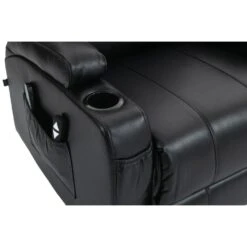 CLP Fauteuil Hepler Zwart Frame - Kunstleer - Zwart -Leen Bakker Fauteuils cf37318cbfe54ae9a3245ca136a54506