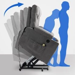 CLP Fauteuil Andover Zwart Frame - Stof - Grijs -Leen Bakker Fauteuils d0f39fe861984aa597d88bd8e1a95615