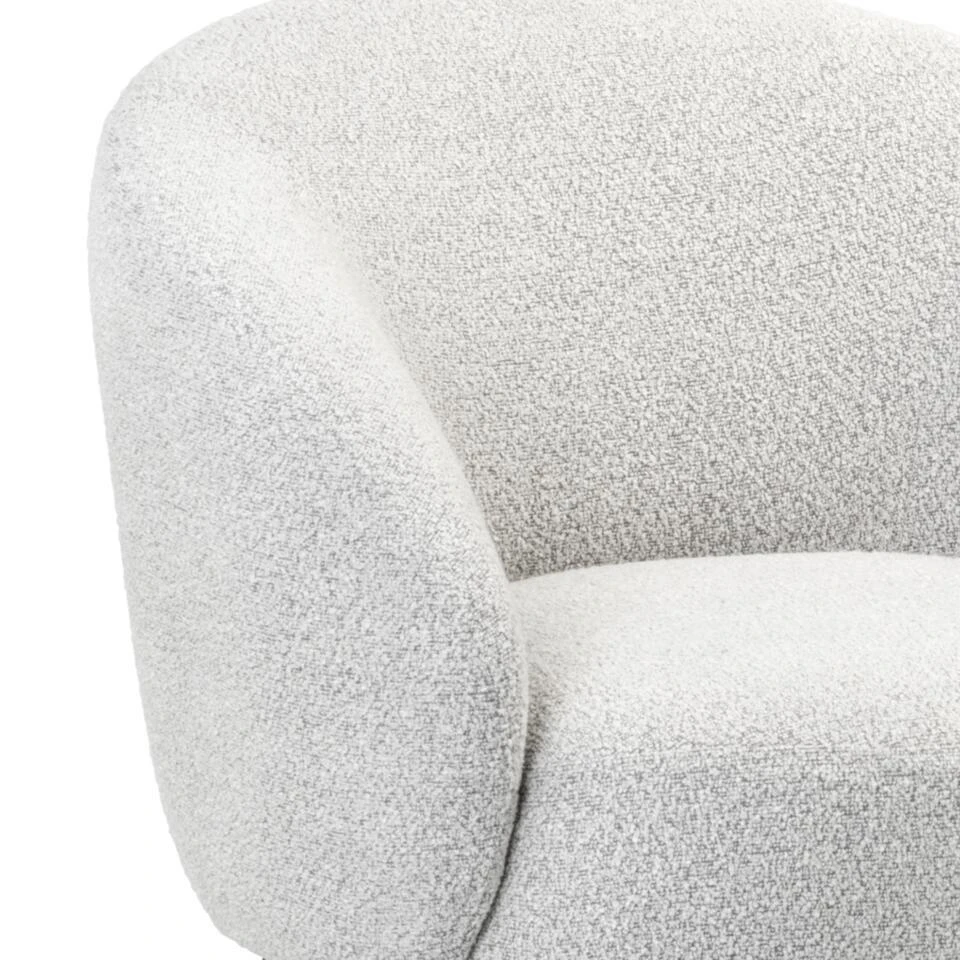 Fauteuil Ted - Bouclé Naturel 4 Fauteuil Ted - Bouclé Naturel - Afbeelding 4