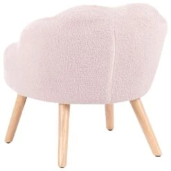 MILAND - Kinderfauteuil - Pastelroze - Bouclé -Leen Bakker Fauteuils d375a0ce898e4c1da91281f490b32e77
