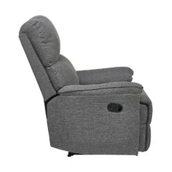 EVERTON - TV-fauteuil - Grijs - Polyester -Leen Bakker Fauteuils d48c96a2aed74d658445b54cfbedf50d