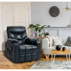 CLP Fauteuil Andover Zwart Frame - Kunstleer - Zwart -Leen Bakker Fauteuils d51f49fd88924f45b5159c0546bcbd91