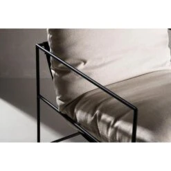 Svea - Mera Fauteuil - Linnen - Beige -Leen Bakker Fauteuils d542dc3917b54db792b0f62bef6ed0b1