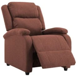 VidaXL Televisiefauteuil Stof Bruin -Leen Bakker Fauteuils d68b32557aaf4a10b625bc3d71b0b51d