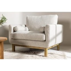 Svea - Nasser Fauteuil - Boucle - Beige -Leen Bakker Fauteuils d83f824cd7f8465bb6f38ae8bc014c4c