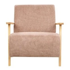 LESJA - Fauteuil - Roze - Stof -Leen Bakker Fauteuils d91f9291c82649b99d4b4c5e4bea87e7