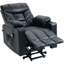 CLP Fauteuil Andover Zwart Frame - Kunstleer - Zwart -Leen Bakker Fauteuils d9d2d3f31b0c420196caa265938c5e69