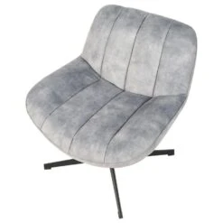 LIA - Fauteuil Met Hocker - Grijs - Fluweel -Leen Bakker Fauteuils da6f52be0fb347138b38e86543afe416