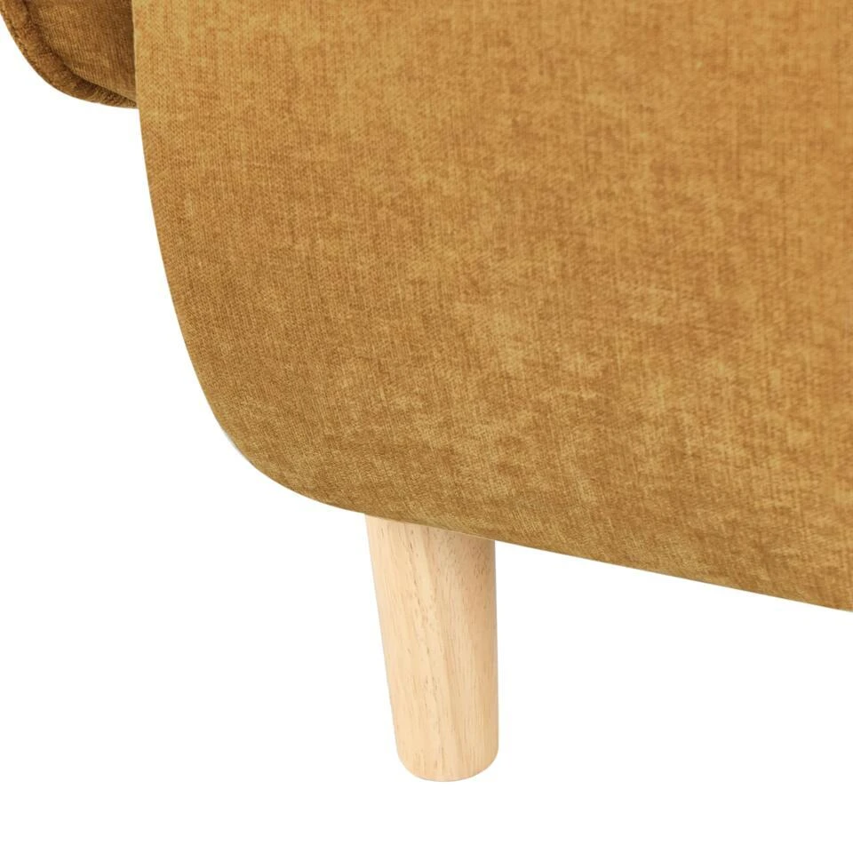 UMEA - Fauteuil - Mosterdgeel - Polyester 8 UMEA - Fauteuil - Mosterdgeel - Polyester - Afbeelding 8