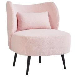 OTSBY II - Fauteuil - Pastelroze - Bouclé -Leen Bakker Fauteuils dd1b92ec05f844ef8a96b2337b90985b