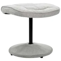 VidaXL Fauteuil Verstelbaar Met Voetenbankje Stof Lichtgrijs -Leen Bakker Fauteuils ded0748bd730440688382009309f0e71