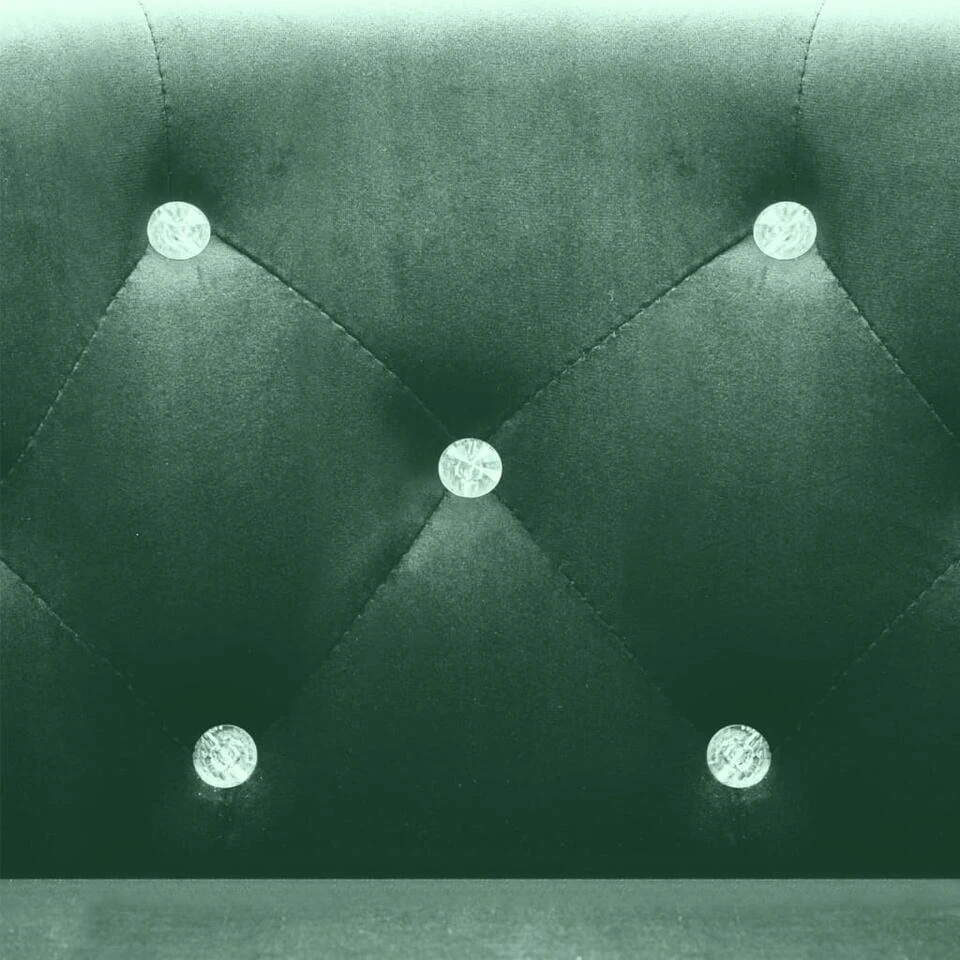 VidaXL Fauteuil Fluweel Groen 3 VidaXL Fauteuil Fluweel Groen - Afbeelding 3