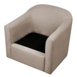 MAGNOR - Fauteuil - Taupe - Polyester -Leen Bakker Fauteuils dfffbacb8f5042f6a8974a82e7aacc9e