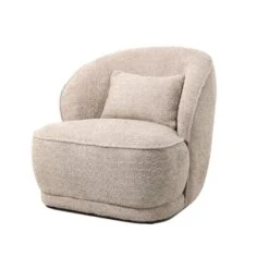 Fauteuil Bouclé - Taupe - Fauteuil Marianne -Leen Bakker Fauteuils e0f8c75d30af44b4aa86459baa43c57d