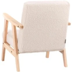 LINDE - Kinderfauteuil - Lichtbeige - Bouclé -Leen Bakker Fauteuils e2a12d4da6b84cc78531e21c85524cdd