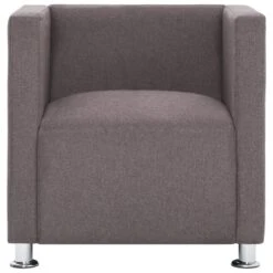 VidaXL Fauteuil Kubus Stof Taupe -Leen Bakker Fauteuils e2c53a0867be42e69334a50faa11dc02