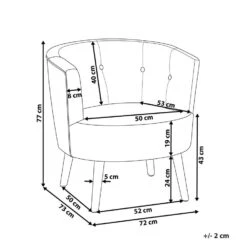 ODENZEN - Fauteuil - Wit - Bouclé -Leen Bakker Fauteuils e3485341185f4aaca09b96a46ee986f9