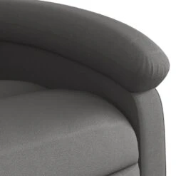 VidaXL - Massagestoel - Grijs - Leer -Leen Bakker Fauteuils e54f62a4bf334e5f841c458df4ff13ac