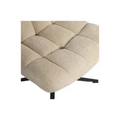 WOOOD Job Draaifauteuil - Bouclé - Zand - 101x70x85 -Leen Bakker Fauteuils e556037a87074c94b5b94492870d25cf