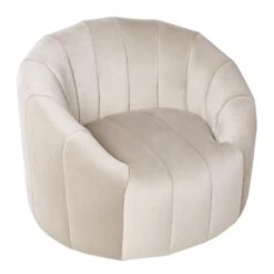 MALUNG - Fauteuil - Beige - Fluweel -Leen Bakker Fauteuils e7ed724875274a459f7b71eaf84f471e