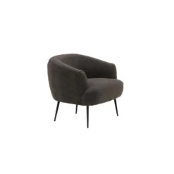 Svea - Vona Fauteuil - Boucle - Donkergrijs -Leen Bakker Fauteuils e84b4f091fc2428a867859d160c41e8f
